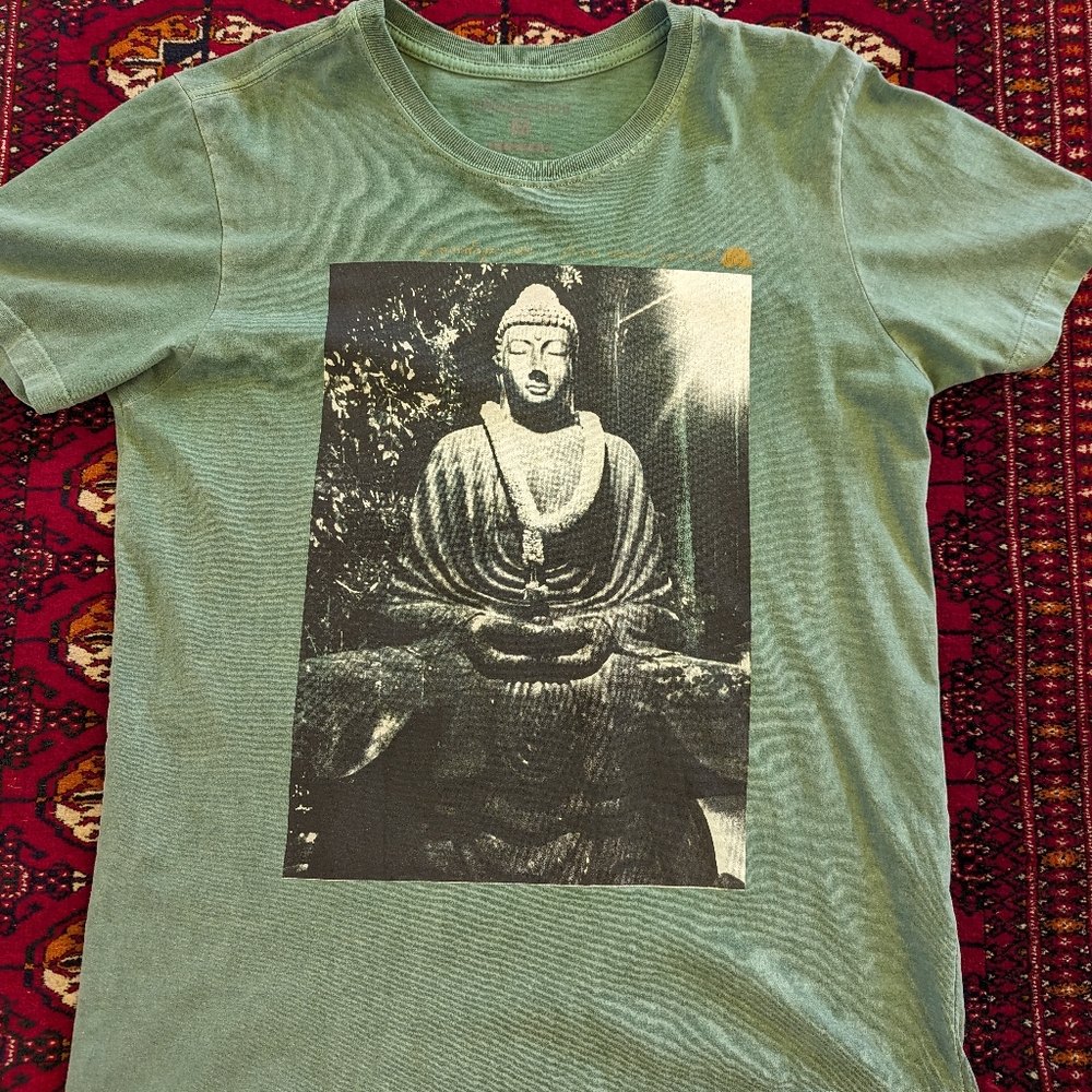Buddha Print T-Shirt Men's M